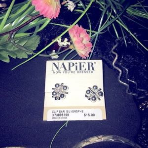🎁 Napier Silver Hugs Earrings 🎁